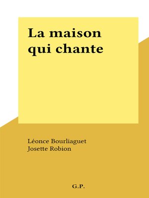 cover image of La maison qui chante